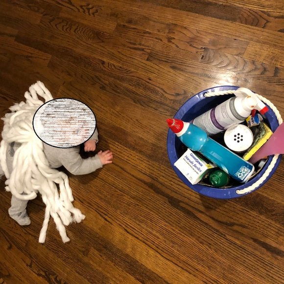 Infant "mop" halloween outfit - 9 months - Picture 2 of 2